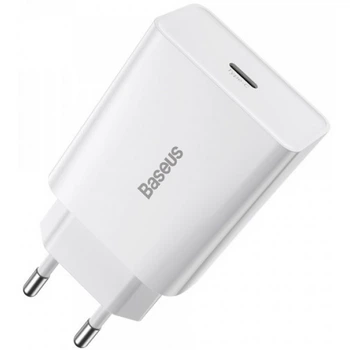 Сетевой адаптер Baseus Speed Mini Type-C PD3.0 20W 3A, белый