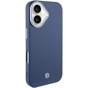 Чехол для Apple iPhone 16 (6.1") SGP PC+Leather MagSafe Blue