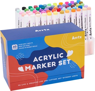 Акриловые маркеры Arrtx 60 цветов (AACM-0560A)
