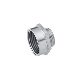 Футорка (перехідник) латунна Karro KR-3117 3/4"×1/2" ВН, нікельована, PN16