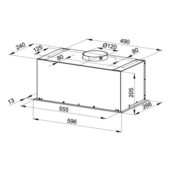 Okap kuchenny MPM MPM-60-OW-01N Czarny