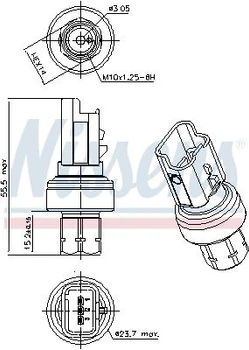 Датчик тиску Nissens (301104)