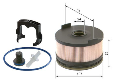 Фільтр паливний MB C, E 160-300d 16- вир-во BOSCH Bosch (F026402262)