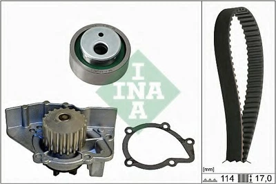 Комплект ремня ГРМ с насосом воды INA 530 0258 30 Ina (530025830)
