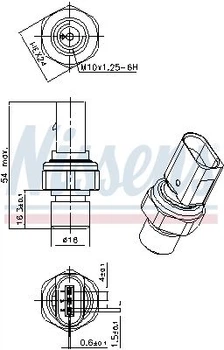 Датчик тиску Nissens (301101)