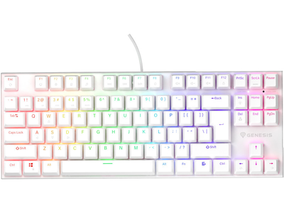 Клавіатура Genesis Thor 303 TKL RGB Outemu Peach Silent White (NKG-2063)