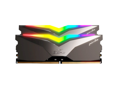 Пам'ять для настільних комп'ютерів OCPC 64 GB (2x32GB) DDR5 6200 MHz Pista Titanium/Silver (MMPT2K64GD562C40T)