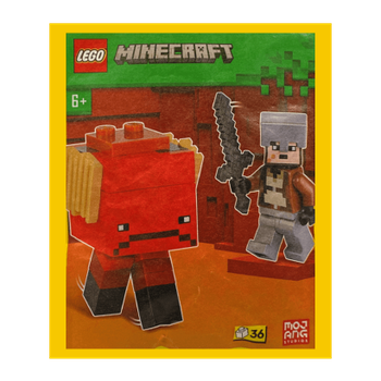 Конструктор Lego Фігурка Nether Hero and Strider Paper Bag Minecraft 662402 min169