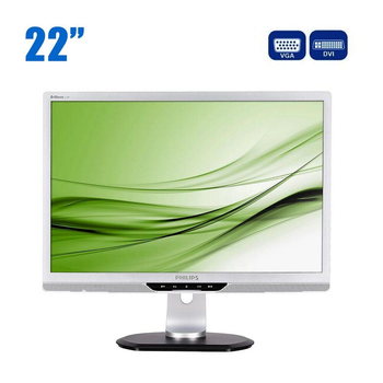 Монитор Philips Brilliance 220P2 / 22" (1680x1050) TN / DVI, VGA / VESA 100x100 б/у