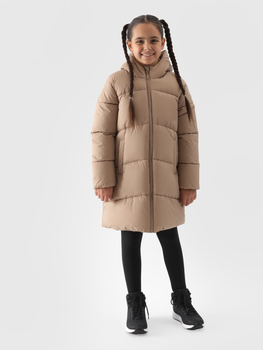 Куртка зимова дитяча 4F DOWN JACKET F455 146 Бежевий 4FJWAW24TDJAF455-83S
