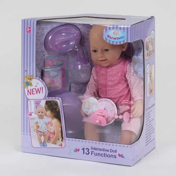 Інтерактивний пупс WarmBaby 42 см з аксесуарами музичний WZJ 030-531