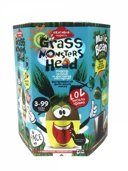 Набір для пророщування Danko Toys Grass Monsters Head (укр) GMH-01-01U