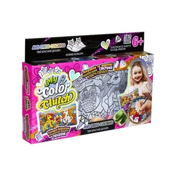 Набір для розпису сумочки-клатча Danko Toys My Color Clutch Замок Поні укр CCL-01-01U