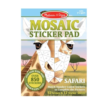Пазлы из наклеек Melissa & Doug «Сафари» 12 страниц А4 MD30160