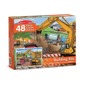 Мега - пазл гигант Melissa&Doug "Строительная площадка" 48 элементов 90 х 60 см MD18900