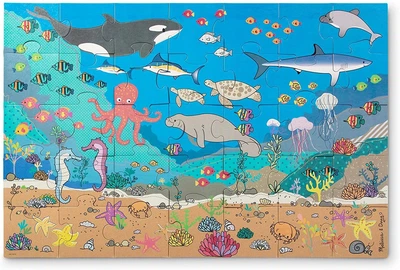 Мега-пазл гігант Melissa & Doug «Під морем» 35 елементів 90х60 см MD31376