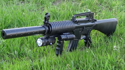 Іграшковий пневматичний автомат на пластикових кульках 6мм CYMA (M4) P.1158A