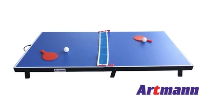Детский теннисный стол - покрытие Artmann Active с аксессуарами 120х60 см МДФ синий