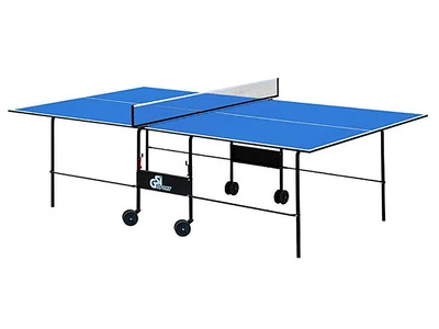 Теннисный стол передвижной GSI Sport Athletic Light Gk-2 с аксессуарами 274х152 см ЛДСП синий