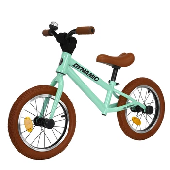 Беговел Tilly Dynamic 14" со стальной рамой и надувными колесами Green T-212519