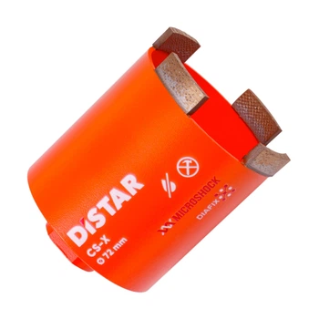 Свердло алмазне Distar 72x70-4xM16 сегмент CS-X (37980017080)