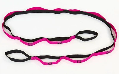 Лента стропа с петлями для растяжки Stretch Strap Record FI-6906 11 петель розовый