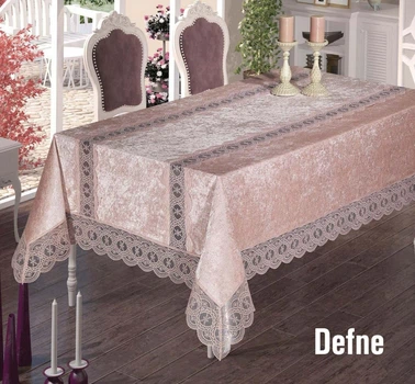 Скатерть Велюр Maison Royale 160x220 Defne Powder