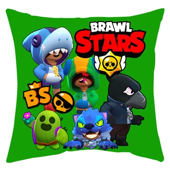 Подушка Спиногриз Brawl stars 25*25 см СПИ-П0068 зелений