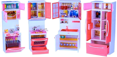 Zestaw mebli kuchennych LEAN Toys Modern Kitchen z akcesoriami (5905884457344)