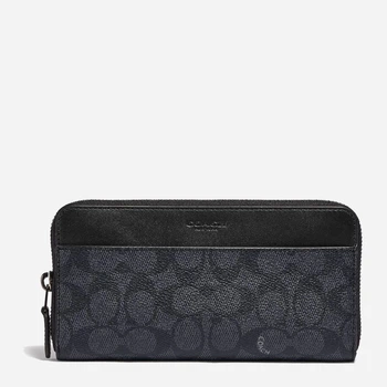 Гаманець для карток Coach Accordion Wallet In Signature Canvas 10003 Чорний (191202439795)