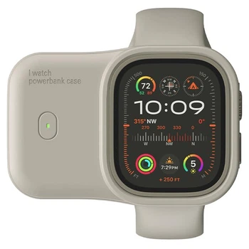 Універсальна Мобільна Батарея IT Hoco Charging Soft Case for Apple Watch 44/45mm 1200 mAh White