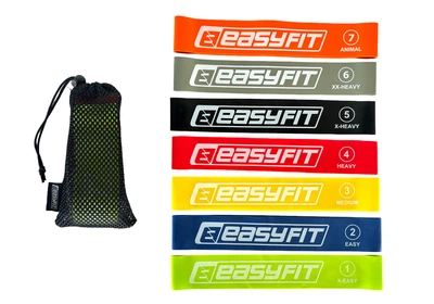 Резинки для фитнеса EasyFit набор 7 шт