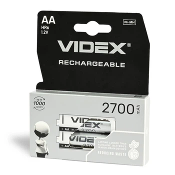 Акумулятори Videx AA (HR6) 2700mAh 2шт