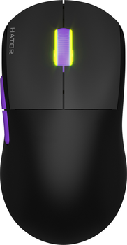 Мышка Hator Quasar 2 Ultra 4K Wireless/Bluetooth/USB Black/Lilac (HTM570BL)