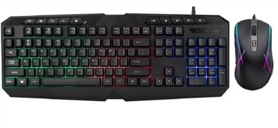 Комплект клавиатуры и мыши с RGB подсветкой UKC SW9541 от USB