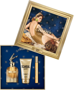 Zestaw prezentowy damski Jean Paul Gaultier Scandal Absolu Perfumy 80 ml + Perfumy 10 ml + Balsam do ciała 75 ml (8435415098755)