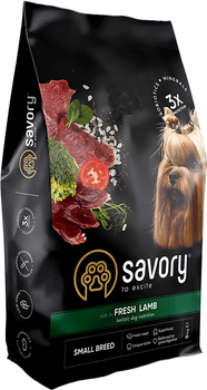 Сухой корм для собак малых пород Savory со свежим мясом ягненка 8 кг (4820232630334)