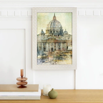 Фоторамка MARCO DECOR 2712K - 354 30х40 см, белая с текстурой светлого дерева