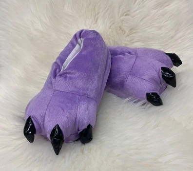 Тапочки-кигуруми Когти Лапы Монстра Для Мальчика My Kigu Домашние Мягкие Плюшевые Фиолетовый 25-33 (M13099)