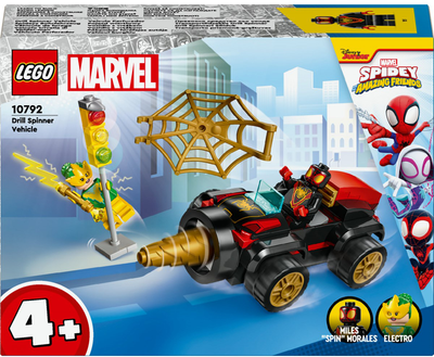 Набір конструктора LEGO Marvel Drill Spinner Vehicle 84 деталі 4 шт (10792)