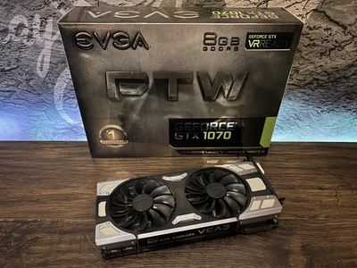 Видеокарта GTX 1070 8GB EVGA GDDR5 (08G-P4-6276-KR) Б/У