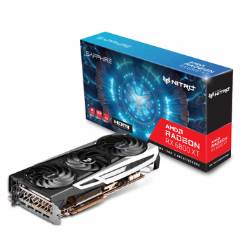 Видеокарта Sapphire NITRO+ Radeon RX 6800 XT, 256-bit, HDMI 2.1/DP, 16GB GDDR6, RDNA 2, DirectX 12 Ultimate, Tri-X Cooling, OC Graphics Card (RX 6800 XT NITRO+)