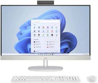 HP Комп'ютер персональний моноблок All-in-One 27' FHD IPS AG, Intel i3-N300, 8GB, F512GB, UMA, WiFi, кл+м, DOS, білий