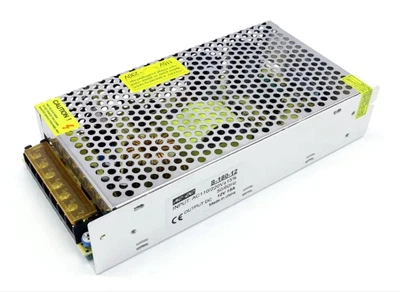 Блок питания LEDTech 12В 15А 180Вт в перфорированном корпусе