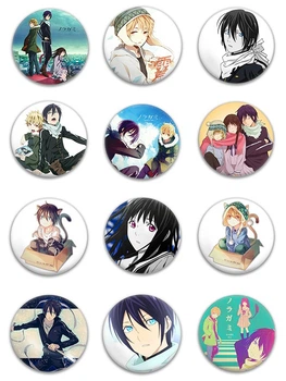 Значки аніме Треос "Бездомний Бог" (Noragami) - набір 12 шт. (Арт. 135338)