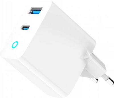 Ładowarka sieciowa Gembird PD30W, USB-A+Type-C (TA-UC-PDQC30L-W-01)