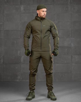 Тактический демисезонный костюм Oblivion SoftShell на флисе S олива (89821)