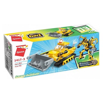 Дитячий конструктор Qman Savage Bulldozer 1417-1-6 79 деталей