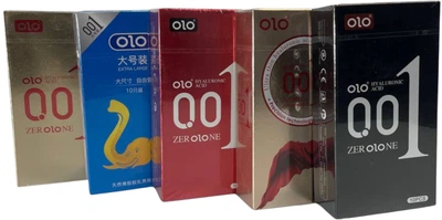 Набір презервативів OLO Blue Elephant 10 шт + Пролонгуючі 10 шт + Ультратонкі 10 шт + Red Збуджуючі 10 шт + 0.01 з крапками 10 шт (ROZ6501052026)