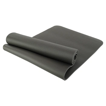 Коврик для фитнеса и йоги профессиональный NBR SP-Sport 0876-1 размер 183х61х1см Dark Grey